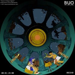 Película espectáculo Fulldome Antiguo Egipto para planetario digital de astronomía e historia.
