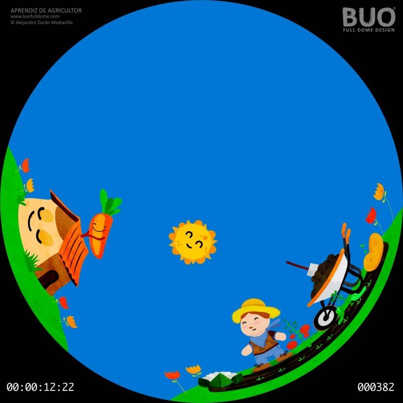 Aprendiz de Agricultor. Película para planetarios digitales y eventos fulldome. Película de iniciación a la agricultura.
