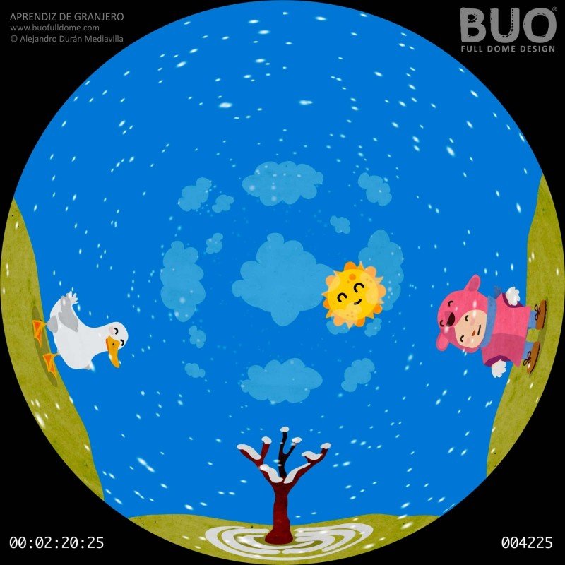 Livestock apprentice. Movie for digital planetariums and full dome events. Initiation movie to livestock.